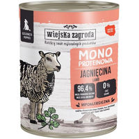 Produktbild von WIEJSKA ZAGRODA Hund Nassfutter für Welpen mit Lamm Monoprotein Stückchen in Soße 800 g