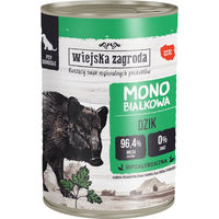Produktbild von Wiejska Zagroda Hund Nassfutter Wildschwein Getreidefrei 12 x 400 g - 12 x 400 g
