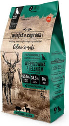 Produktbild von WIEJSKA ZAGRODA Hundefutter für kleine Rassen Adult Schweinefleisch mit Hirsch Hypoallergen Getreidefrei 2 kg