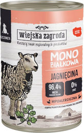 Wiejska Zagroda Hundefutter Welpe Lamm Stückchen in Sauce getreidefrei 12 x 400 g - 12 x 400 g – Bild 1 von 1
