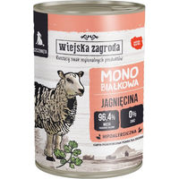 Produktbild von Wiejska Zagroda Hundefutter Welpe Lamm Stückchen in Sauce getreidefrei 12 x 400 g - 12 x 400 g