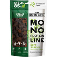 Produktbild von WIEJSKA ZAGRODA Hundesnacks Kaninchen Monoprotein weich für erwachsene Hunde 115 g