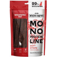 Produktbild von WIEJSKA ZAGRODA Hundesnacks Rind Monoprotein Trockenfleisch Sticks 100 g