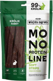 Produktbild von WIEJSKA ZAGRODA Hundesticks Kaninchen Monoprotein Trockenfleisch 100 g