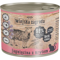 Produktbild von WIEJSKA ZAGRODA Katzen Nassfutter Adult Lamm und Krill Stückchen in Sauce getreidefrei 200 g Dose