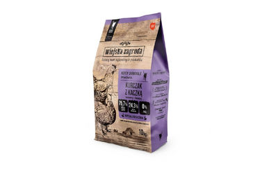 WIEJSKA ZAGRODA Katzenfutter Huhn mit Ente Adult Getreidefrei und Hypoallergen 10 kg – Bild 1 von 2