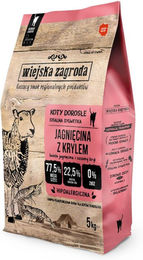 Produktbild von Wiejska Zagroda Katzenfutter Lamm mit Krill für erwachsene Katzen getreidefrei 5 kg - 5 kg
