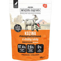 Produktbild von Wiejska Zagroda Monoprotein Adult Hundefutter Ziege und Lachs getreidefrei und glutenfrei 500 g