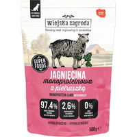 Produktbild von Wiejska Zagroda Monoprotein Hundefutter Adult Lamm und Lachs getreidefrei und glutenfrei 500 g