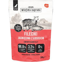 Produktbild von Wiejska Zagroda Nassfutter Filets Lamm und Lachs für adulte Hunde getreidefrei und hypoallergen 280 g