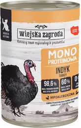 Produktbild von WIEJSKA ZAGRODA Nassfutter für Kätzchen mit Truthahn Monoprotein, getreidefrei und glutenfrei, 400 g