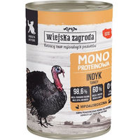 Produktbild von WIEJSKA ZAGRODA Nassfutter für Kätzchen mit Truthahn Monoprotein, getreidefrei und glutenfrei, 400 g