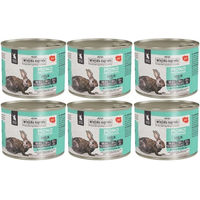 Produktbild von WIEJSKA ZAGRODA Nassfutter Kaninchen Monoprotein für Kätzchen getreidefrei glutenfrei 6x200 g