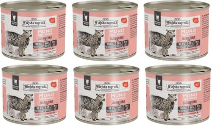 WIEJSKA ZAGRODA Nassfutter Lamm Monoprotein für adulte Katzen getreidefrei glutenfrei 6x200 g – Bild 1 von 1