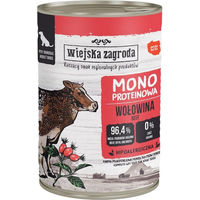 Produktbild von WIEJSKA ZAGRODA Nassfutter Rind Monoprotein für adulte Hunde getreidefrei glutenfrei 400 g