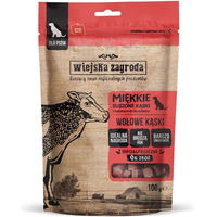 Produktbild von WIEJSKA ZAGRODA Rinderhappen Hundeleckerli Rind für erwachsene Hunde 100 g