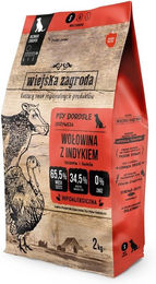 Produktbild von Wiejska Zagroda Rindfleisch und Putenchips für Hunde Adult 2 kg