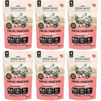 Produktbild von WIEJSKA ZAGRODA Superfoods Nassfutter Huhn mit Garnelen und Baldrian Pastete für adulte Katzen getreidefrei 6x100 g