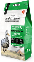 Produktbild von WIEJSKA ZAGRODA Trockenfutter Ente Monoprotein für adulte Hunde Mittelgroß getreidefrei 6 kg