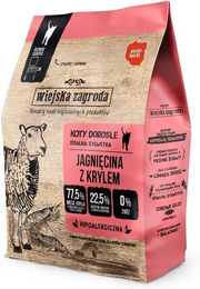 Produktbild von WIEJSKA ZAGRODA Trockenfutter für adulte Katzen mit Lamm und Huhn getreidefrei und hypoallergen 400 g