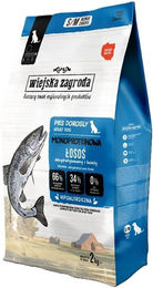 Produktbild von WIEJSKA ZAGRODA Trockenfutter Lachs Monoprotein getreidefrei für adulte Hunde S/M 2 kg