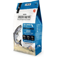Produktbild von WIEJSKA ZAGRODA Trockenfutter Lachs Monoprotein getreidefrei für adulte Hunde S/M 6 kg