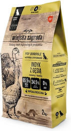 Produktbild von WIEJSKA ZAGRODA Trockenfutter Pute mit Gans für adulte Hunde getreidefrei 2 kg