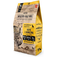 Produktbild von WIEJSKA ZAGRODA Trockenfutter Pute mit Lamm für adulte Hunde Mittelgroß getreidefrei 9 kg