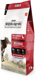 WIEJSKA ZAGRODA Trockenfutter Rind Monoprotein für adulte Hunde M/L getreidefrei glutenfrei mit hohem Fleischanteil 12 kg – Bild 1 von 1