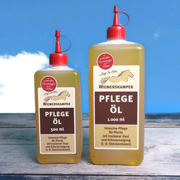 Produktbild von Wiemerskamper Pflegeöl zur Fellpflege für Pferde 1000 ml - 1 l