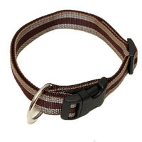 Produktbild von Wienerlock Hundehalsband aus Nylon in Braun, wasserabweisend