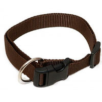 Produktbild von Wienerlock Hundehalsband aus wasserabweisendem Nylon in Braun