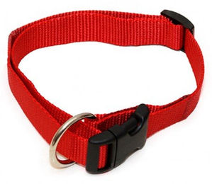 Wienerlock Hundehalsband aus wasserabweisendem Polyamid in Rot mit Zugentlastung – Bild 1 von 1