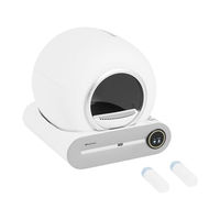Produktbild von Wiesenfield Automatische Elektrische Katzentoilette Selbstreinigend mit App-Steuerung und WiFi in Weiß - 65 l
