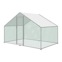 Produktbild von Wiesenfield Hühnerstall WIE-CRC-200 aus verzinktem Stahl mit 25 x 42 mm Maschenweite 308 x 203 x 200 cm