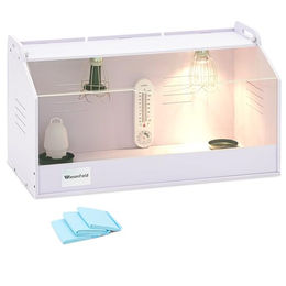 Wiesenfield Kükenaufzuchtbox für Geflügel mit regelbarer Wärme und Licht inkl. Tränke Napf Hygienematten und Thermo- Hygrometer 78 x 40 x 42 cm – Bild 1 von 2