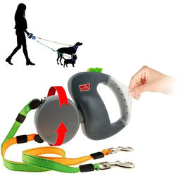 Wigzi Dual Doggie 3.0 Gel-Rollleine für Hunde Grau – Bild 1 von 8