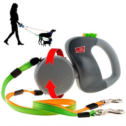 Wigzi Dual Doggie 3.0 Hundeleine Doppelleine Grau für mittlere Hunderassen - 1 Stk. – Bild 1 von 6