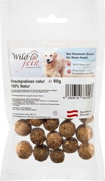 Wild & Fein Hirschpralinen Natur Kausnack für Hunde 80 g hypoallergen ohne Konservierungsstoffe – Bild 1 von 2