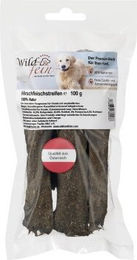 Wild & Fein Kausnack Hirsch Fleischstreifen hypoallergen 100 g - 100 g – Bild 1 von 2