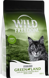 Produktbild von Wild Freedom Adult Green Lands Sterilised Lamm und Huhn Getreidefrei Sensitive 400 g - 400 g
