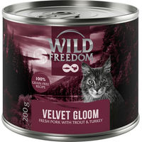 Produktbild von Wild Freedom Adult Katzenfutter Velvet Gloom mit Schwein, Truthahn und Forelle getreidefrei 6 x 200 g - 6 x 200 g