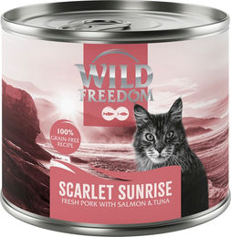 Produktbild von Wild Freedom Adult Scarlet Sunrise Katzenfutter mit Schwein, Lachs und Thunfisch getreidefrei 6 x 200 g - 6 x 200 g