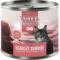 Produktbild von Wild Freedom Adult Scarlet Sunrise Katzenfutter mit Schwein, Lachs und Thunfisch getreidefrei 6 x 200 g - 6 x 200 g