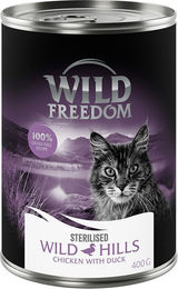 Produktbild von Wild Freedom Adult Sterilised Hundefutter Ente & Huhn getreidefrei 6 x 400 g - 6 x 400 g
