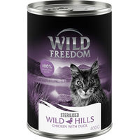Produktbild von Wild Freedom Adult Sterilised Hundefutter Ente & Huhn getreidefrei 6 x 400 g - 6 x 400 g