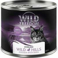 Produktbild von Wild Freedom Adult Sterilised Hundefutter Ente und Huhn getreidefrei 6 x 200 g - 6 x 200 g