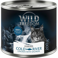 Produktbild von Wild Freedom Adult Sterilised Katzenfutter Lachs & Huhn getreidefrei 6 x 200 g - 6 x 200 g
