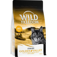 Produktbild von Wild Freedom Golden Valley Adult Sterilised Katzenfutter Kaninchen und Huhn getreidefrei 400 g - 400 g