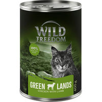 Produktbild von Wild Freedom Green Lands Katzenfutter Adult Lamm & Huhn getreidefrei 6 x 400 g - 6 x 400 g